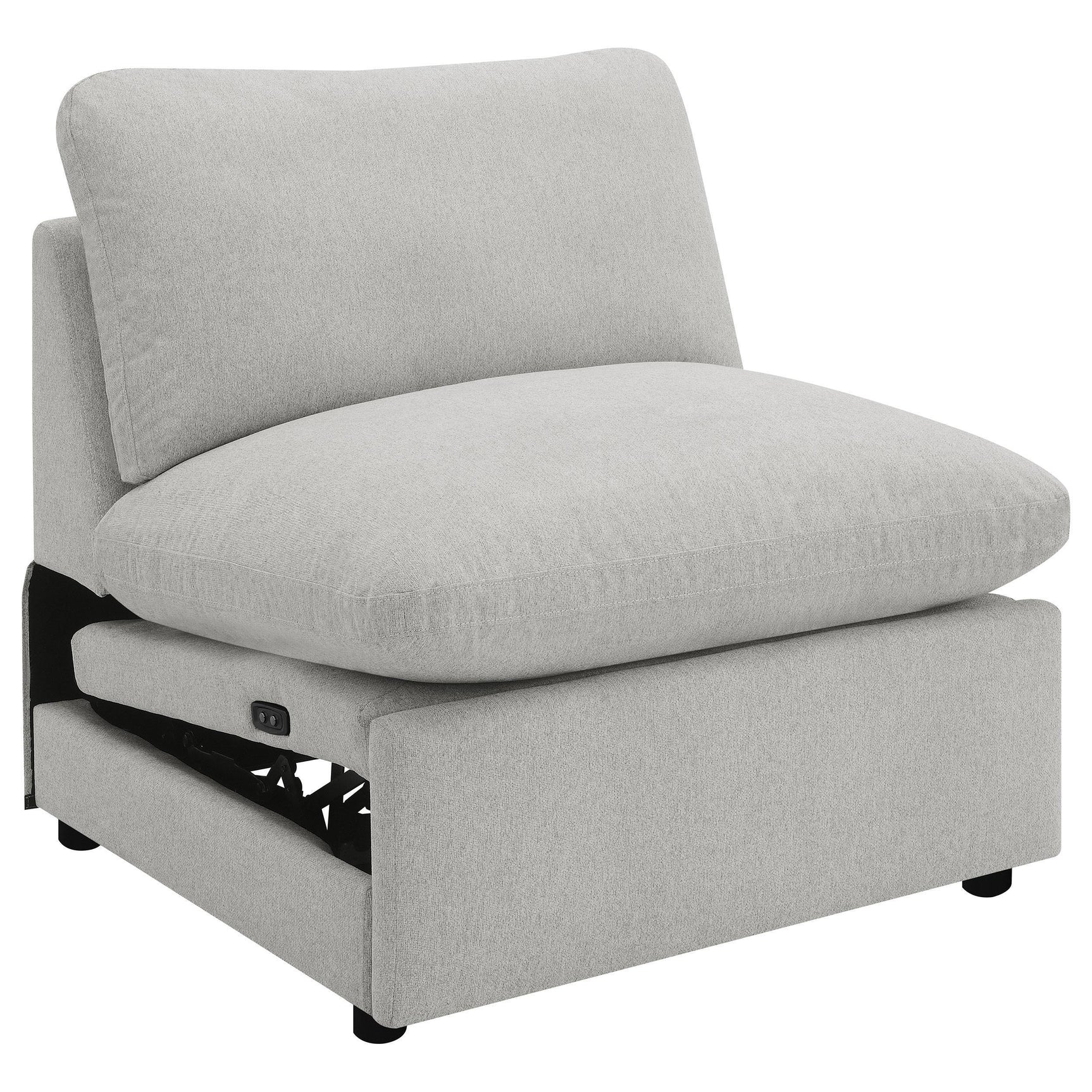 COLLINS COLLECTION Collins 5-piece Modular Power Reclining Sectional Sofa Grey 609560P - Ella Furniture