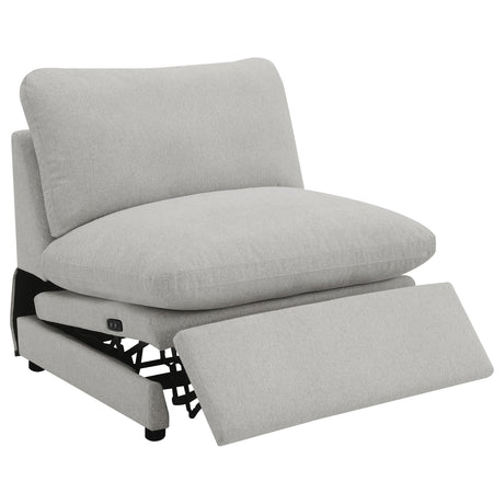 COLLINS COLLECTION Collins 5-piece Modular Power Reclining Sectional Sofa Grey 609560P - Ella Furniture
