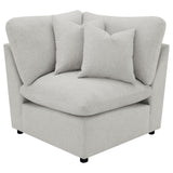 COLLINS COLLECTION Collins 5-piece Modular Power Reclining Sectional Sofa Grey 609560P - Ella Furniture