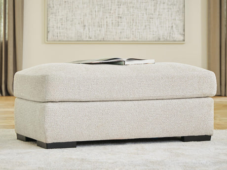 Conlee-Pike Linen Chenille Ottoman from Ella Furniture