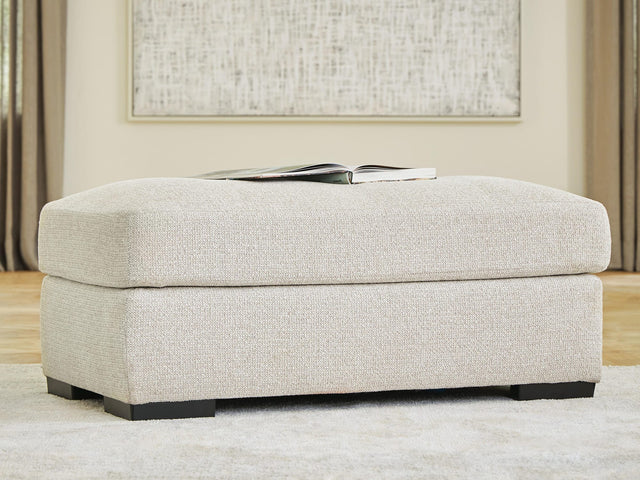 Conlee-Pike Linen Chenille Ottoman from Ella Furniture