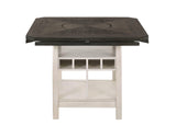 Conner Chalk-Gray Modern Wood Oval Counter Height Dining Room Set - Ella Furniture