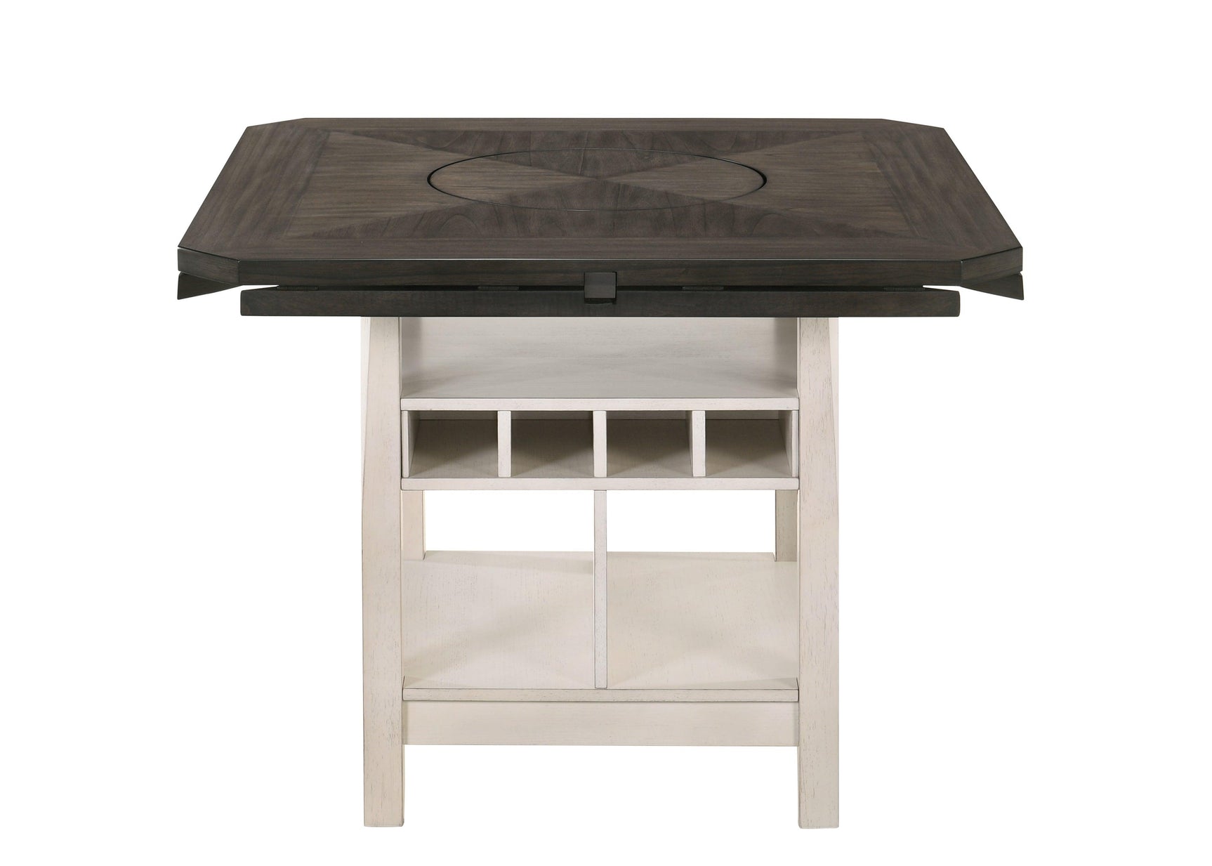 Conner Chalk-Gray Modern Wood Oval Counter Height Dining Room Set - Ella Furniture