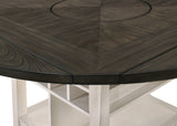 Conner Chalk-Gray Modern Wood Oval Counter Height Dining Room Set - Ella Furniture