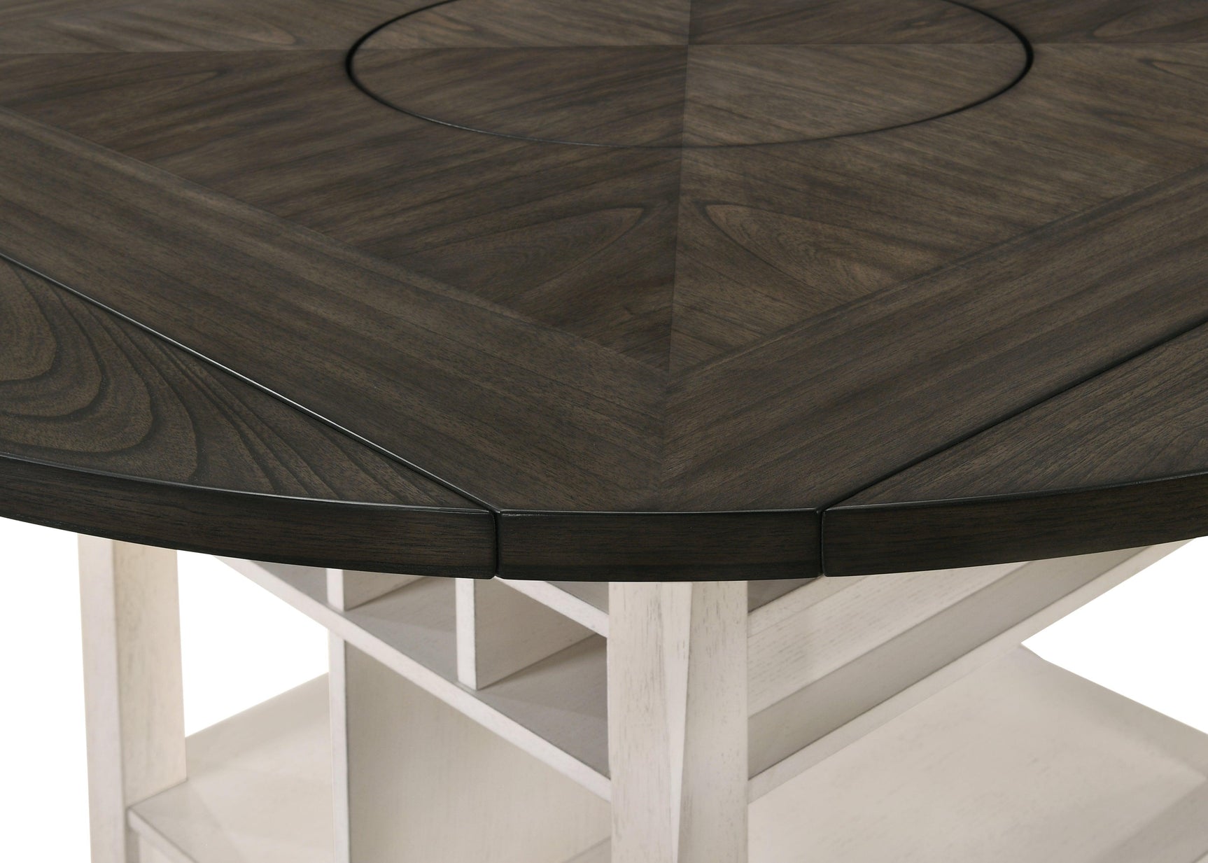 Conner Chalk-Gray Modern Wood Oval Counter Height Dining Room Set - Ella Furniture
