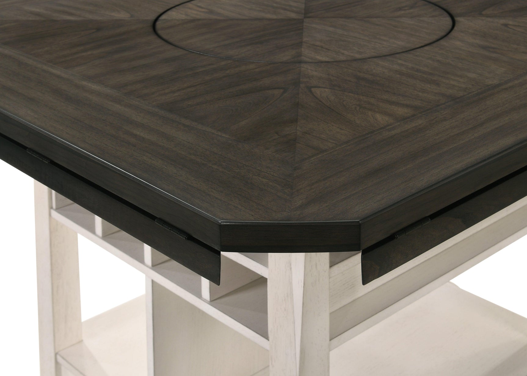 Conner Chalk-Gray Modern Wood Oval Counter Height Dining Room Set - Ella Furniture