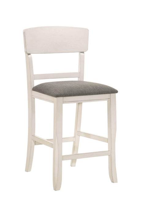 Conner Chalk-Gray Modern Wood Oval Counter Height Dining Room Set - Ella Furniture