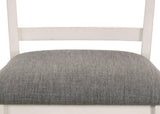 Conner Chalk-Gray Modern Wood Oval Counter Height Dining Room Set - Ella Furniture