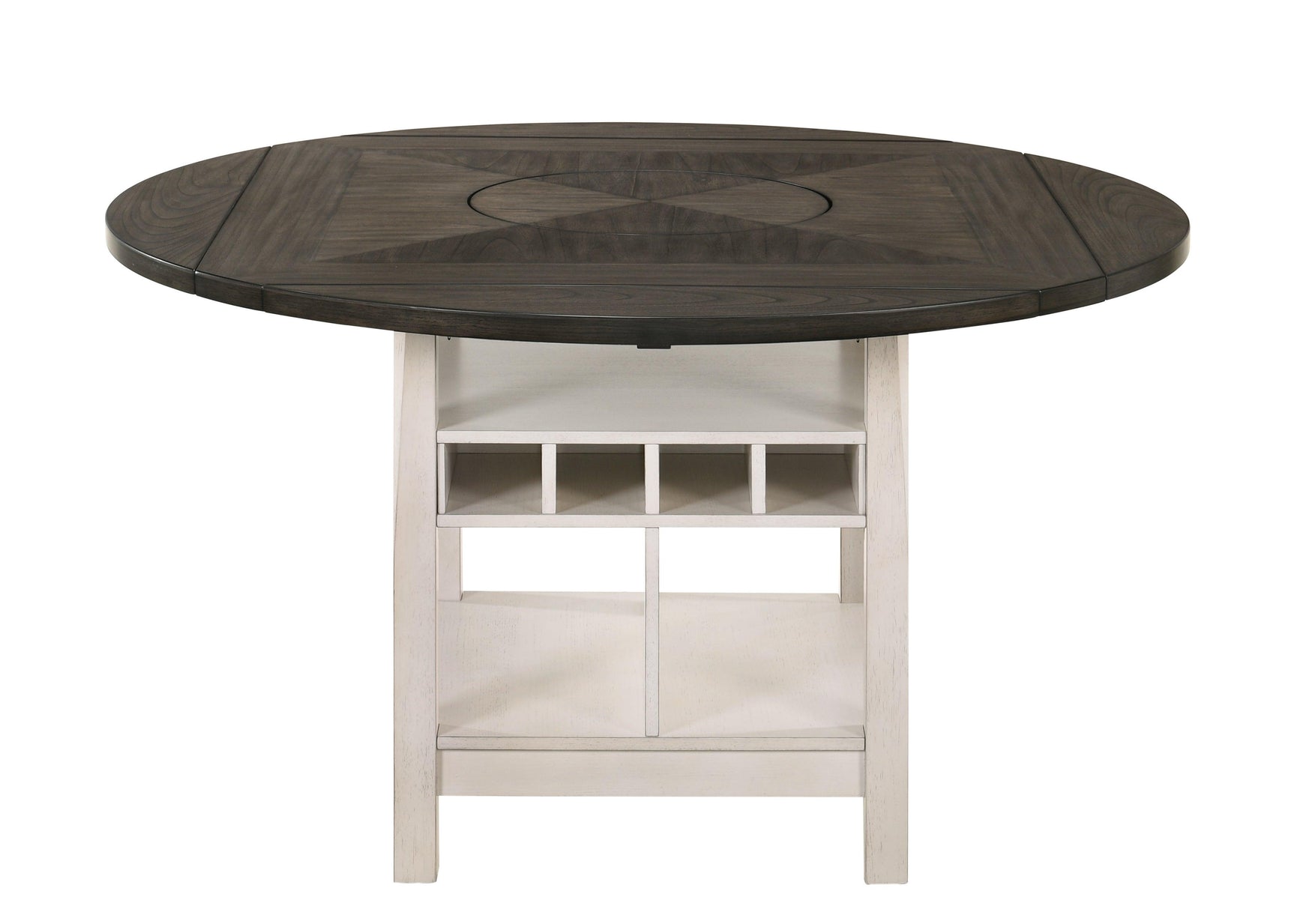 Conner Chalk-Gray Modern Wood Oval Counter Height Dining Room Set - Ella Furniture