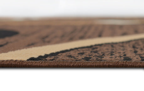 Contempo 40 5x7 Foot Chocolate Area Rug view 4