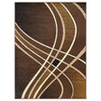 Contempo 42 5x7 Foot Chocolate Area Rug from Ella Furniture