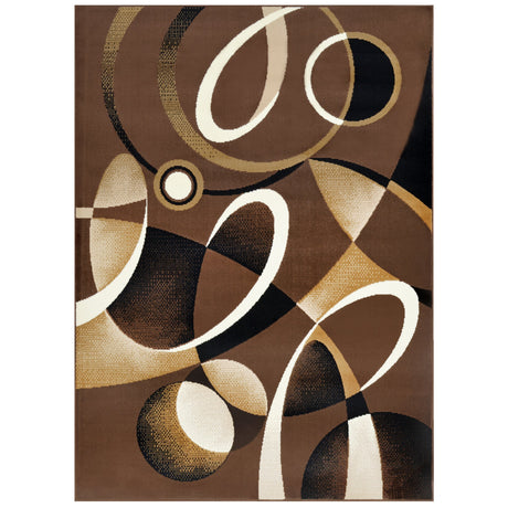 Contempo 45 Chocolate 5x7 Area Rug from Ella Furniture