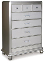 Coralayne Silver Upholstered Sleigh Bedroom Set - Ella Furniture