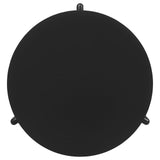 Cordova Round Solid Wood Coffee Table Black 709678 - Ella Furniture