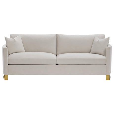CORLISS COLLECTION Corliss 2-piece Upholstered Arched Arm Sofa Set Beige 508821-S2 - Ella Furniture