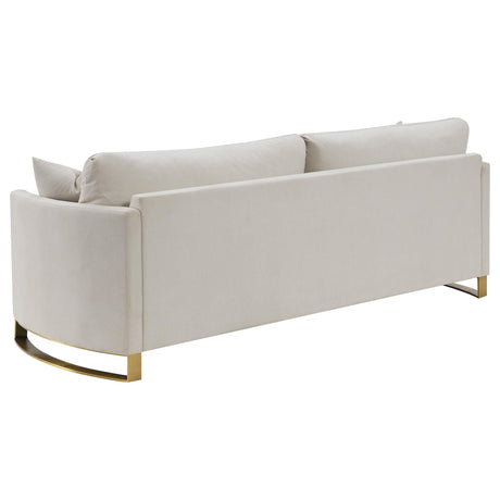 CORLISS COLLECTION Corliss 2-piece Upholstered Arched Arm Sofa Set Beige 508821-S2 - Ella Furniture