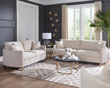 CORLISS COLLECTION Corliss 3-piece Upholstered Arched Arm Sofa Set Beige 508821-S3 - Ella Furniture