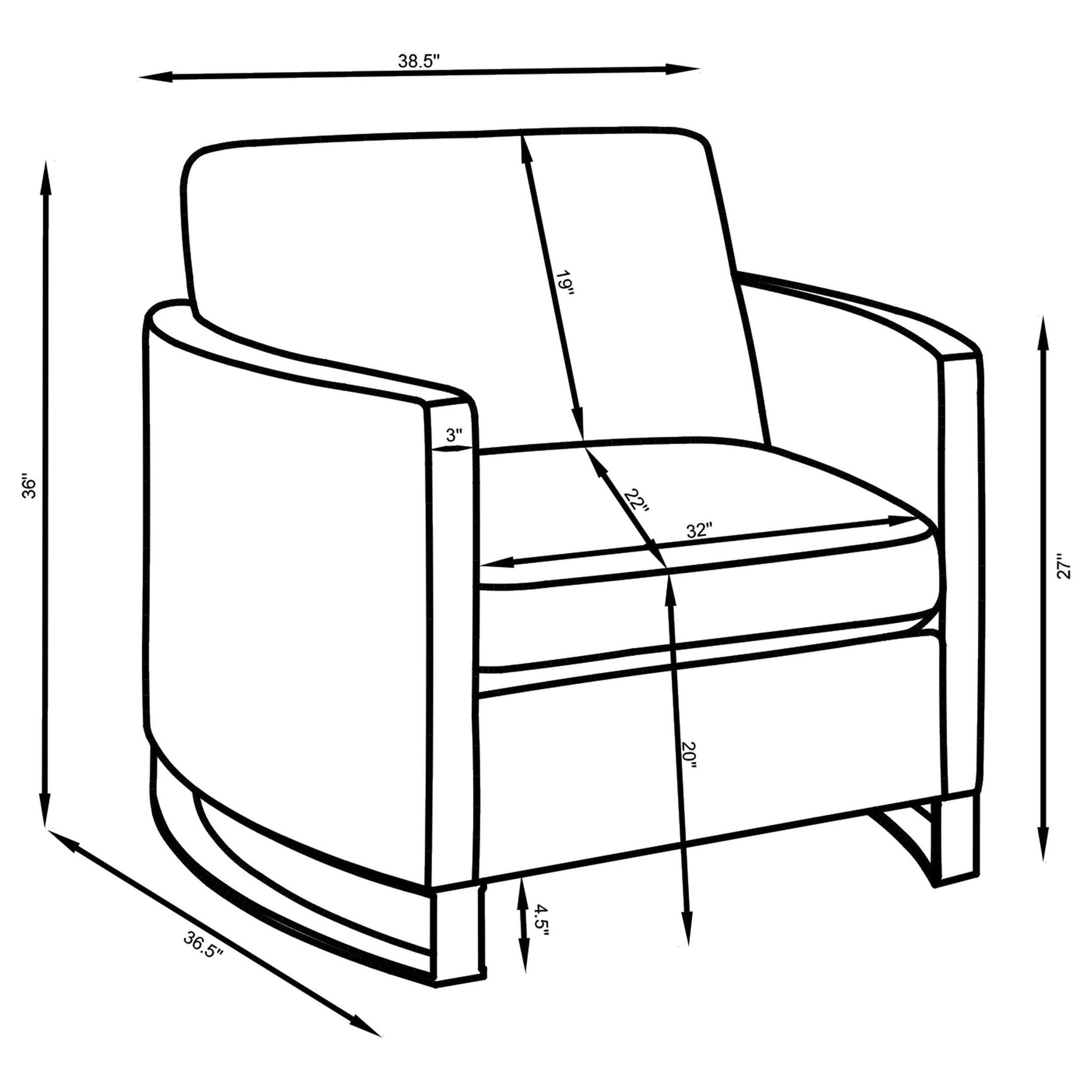 CORLISS COLLECTION Corliss 3-piece Upholstered Arched Arm Sofa Set Beige 508821-S3 - Ella Furniture