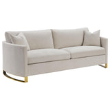 CORLISS COLLECTION Corliss 3-piece Upholstered Arched Arm Sofa Set Beige 508821-S3 - Ella Furniture