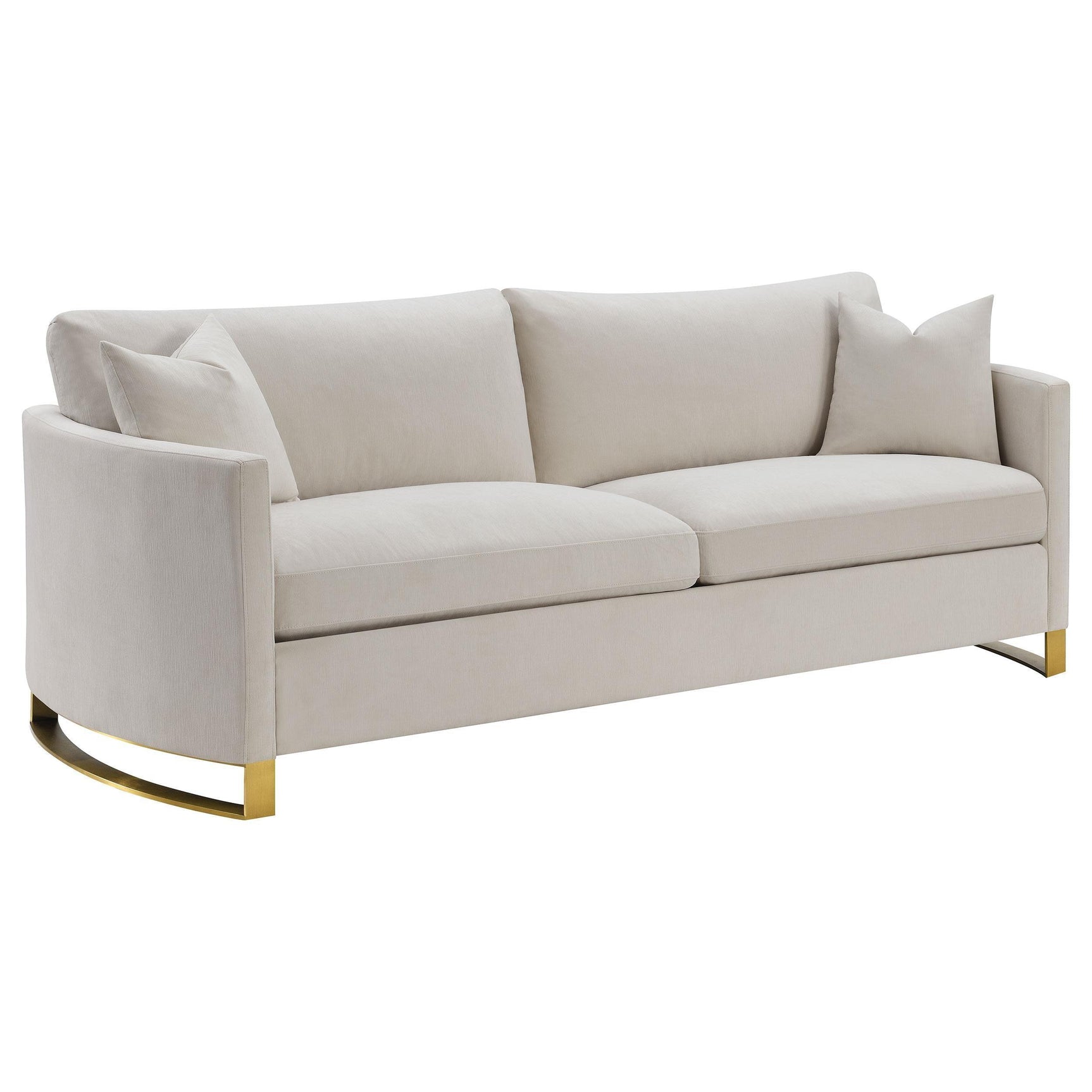 CORLISS COLLECTION Corliss 3-piece Upholstered Arched Arm Sofa Set Beige 508821-S3 - Ella Furniture