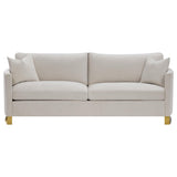 CORLISS COLLECTION Corliss 3-piece Upholstered Arched Arm Sofa Set Beige 508821-S3 - Ella Furniture