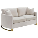 CORLISS COLLECTION Corliss 3-piece Upholstered Arched Arm Sofa Set Beige 508821-S3 - Ella Furniture