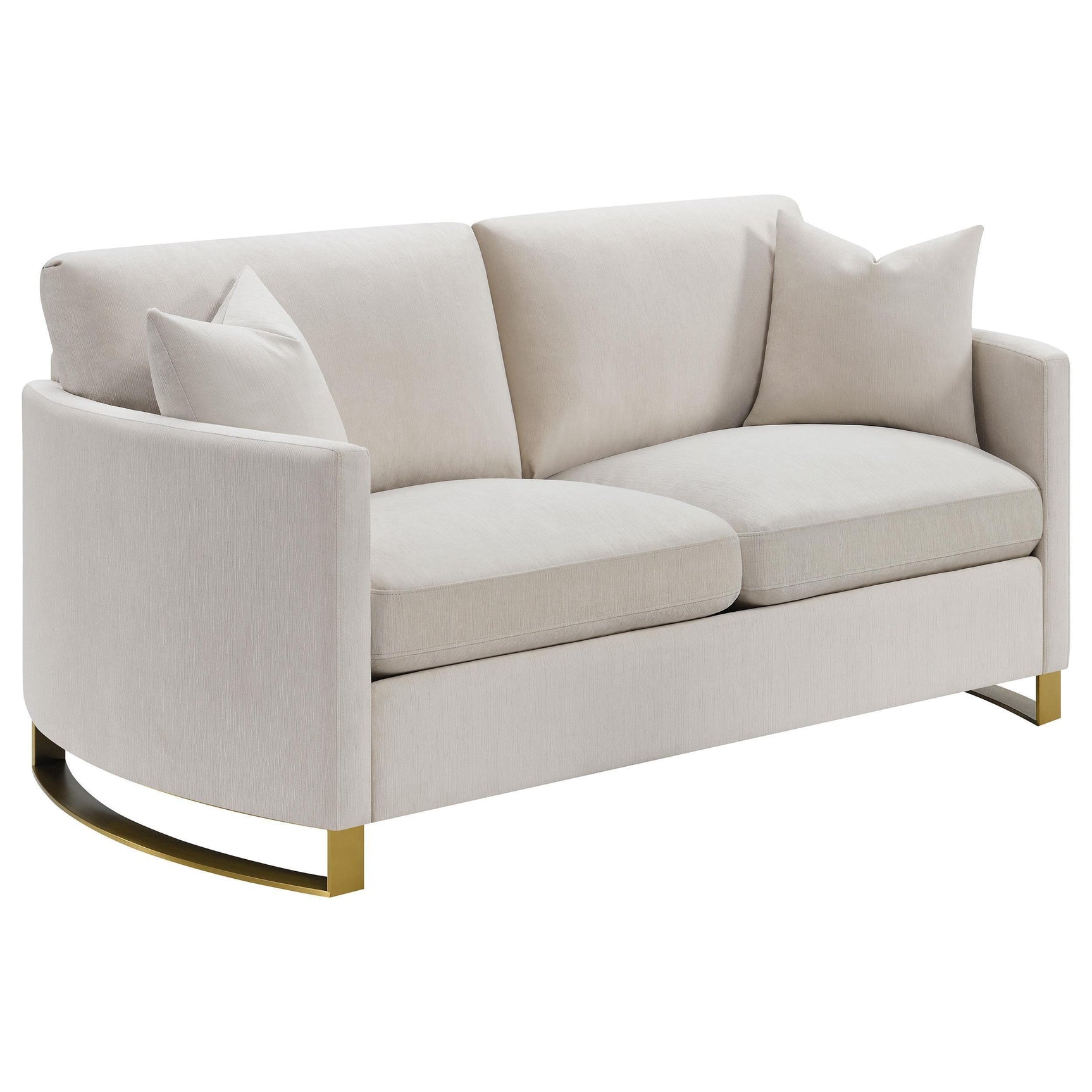 CORLISS COLLECTION Corliss 3-piece Upholstered Arched Arm Sofa Set Beige 508821-S3 - Ella Furniture