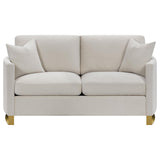CORLISS COLLECTION Corliss 3-piece Upholstered Arched Arm Sofa Set Beige 508821-S3 - Ella Furniture