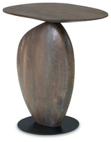 Cormmet Brown/black Accent Table - Ella Furniture
