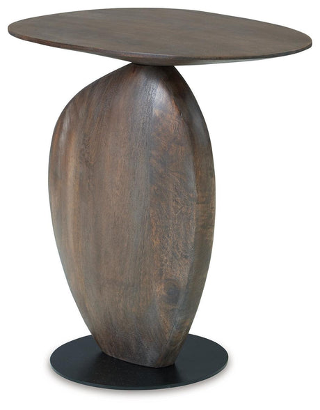 Cormmet Brown/black Accent Table - Ella Furniture