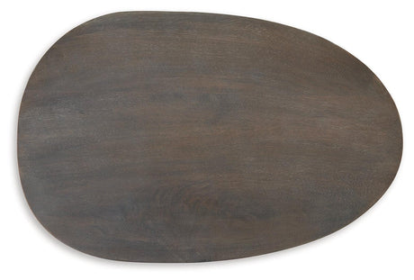 Cormmet Brown/black Accent Table - Ella Furniture