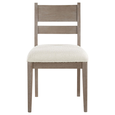 CORNELIA COLLECTION Cornelia Wood Dining Side Chair Coastal Grey (Set of 2) 107442 - Ella Furniture