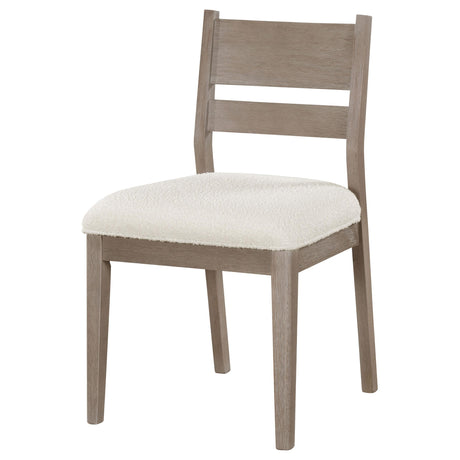 CORNELIA COLLECTION Cornelia Wood Dining Side Chair Coastal Grey (Set of 2) 107442 - Ella Furniture