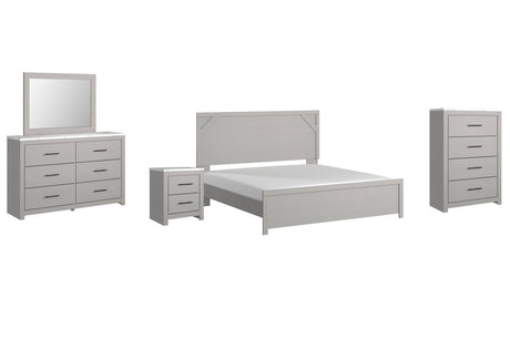 Cottenburg Light Gray/white Panel Bedroom Set - Ella Furniture