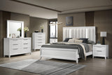 Cressida White Modern Contemporary Solid Wood 5-Drawers Chest - Ella Furniture