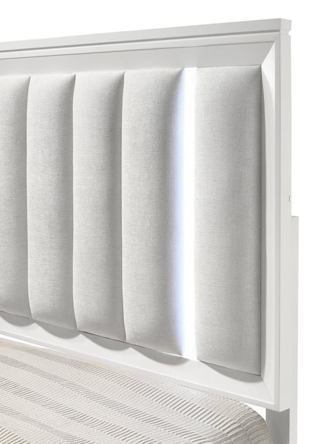 Cressida White Modern Contemporary Solid Wood 6-Drawers Dresser - Ella Furniture