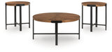 Crosstrail Brown Table (Set of 3) view 4