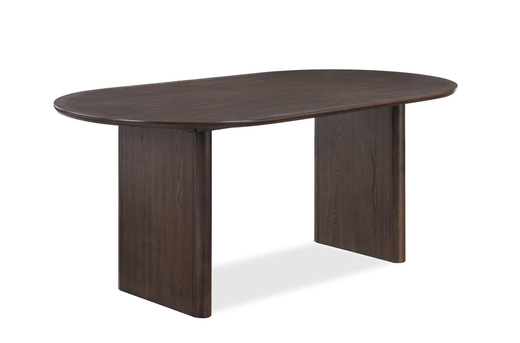 Cullen Dark Brown Modern Solid Wood And Veneers Fabric Upholstered Dining Room Set - Ella Furniture
