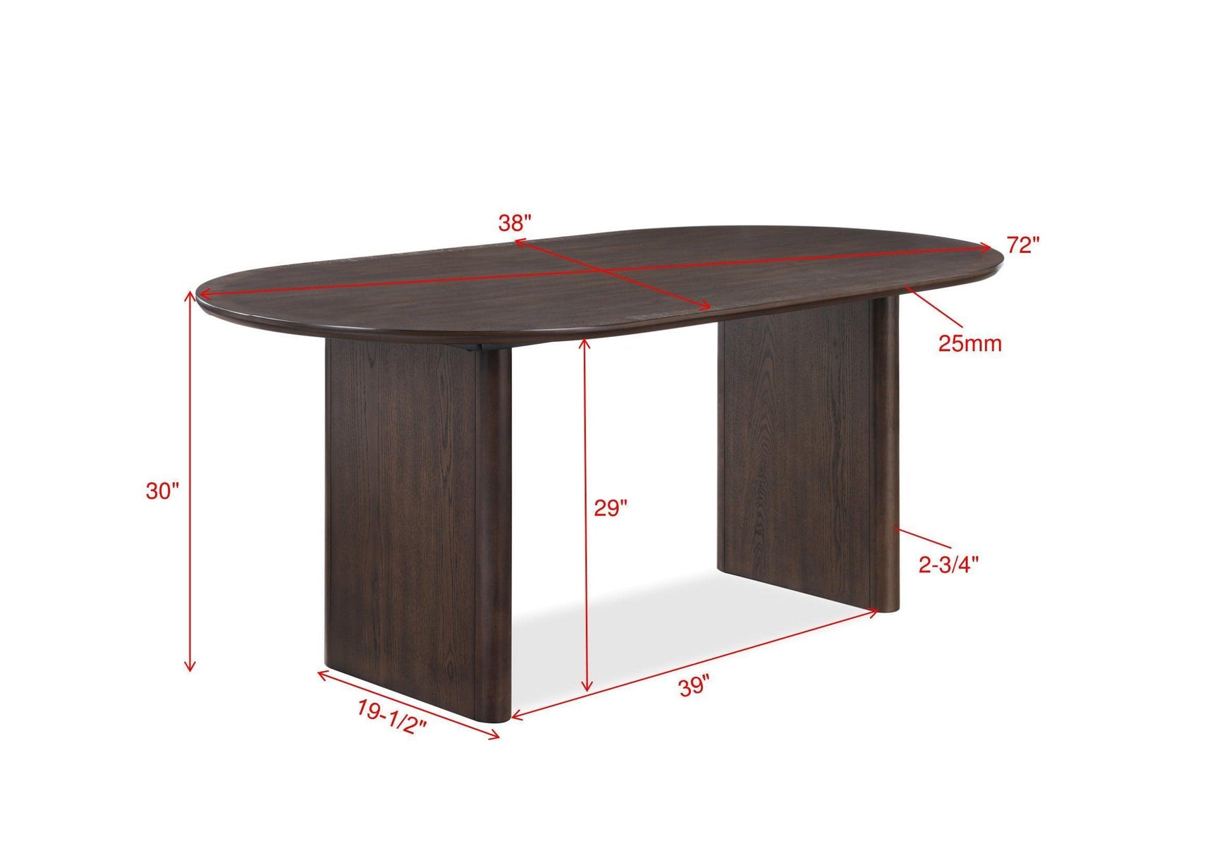Cullen Dark Brown Modern Solid Wood And Veneers Fabric Upholstered Dining Room Set - Ella Furniture