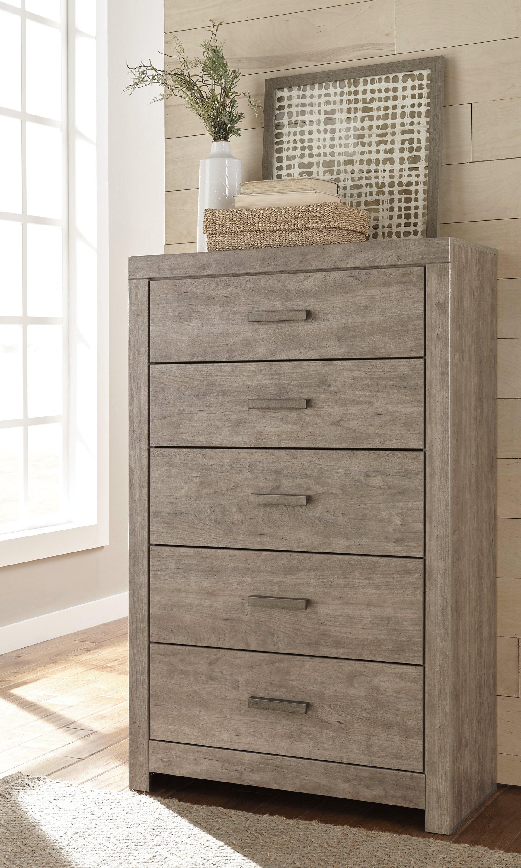 Culverbach Gray Panel Bedroom Set - Ella Furniture