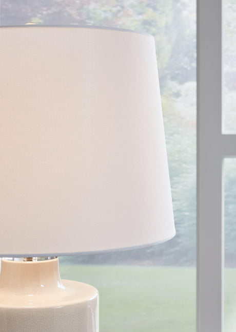 Cylener Off White 2-Piece Table Lamp Set - Ella Furniture