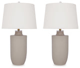 Cylener Off White 2-Piece Table Lamp Set - Ella Furniture