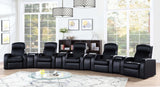 CYRUS THEATER COLLECTION Cyrus 9-piece Upholstered Home Theater Seating 600001-S5A - Ella Furniture