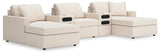 Modmax Oyster 5-Piece Double Storage Chaise Sectional with Audio Consoles — product view