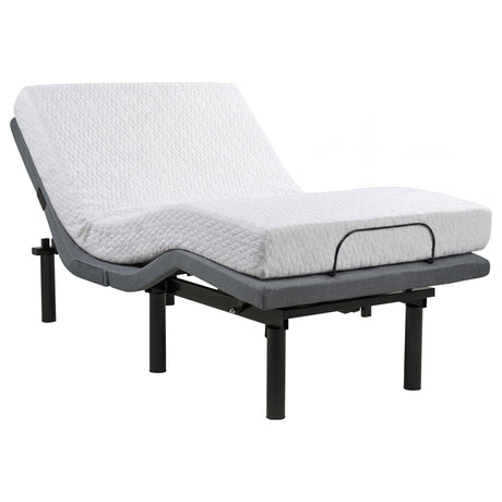 Weston Twin XL Dual-Motor Massage Adjustable Bed Base in Black and Grey — product image 3