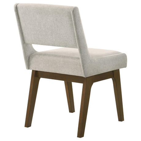 Galindo Light Grey Upholstered Dining Side Chair Set of 2 — product image 8