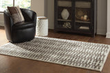 Cartlett White/Taupe/Black Medium Rug — product image 3