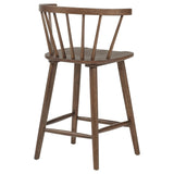 Jeffries 2-Piece Curved Spindle-Back Counter Chair Set Walnut — product image 8