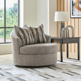 Lofwood Fossil Chenille Swivel Accent Chair — product image 3
