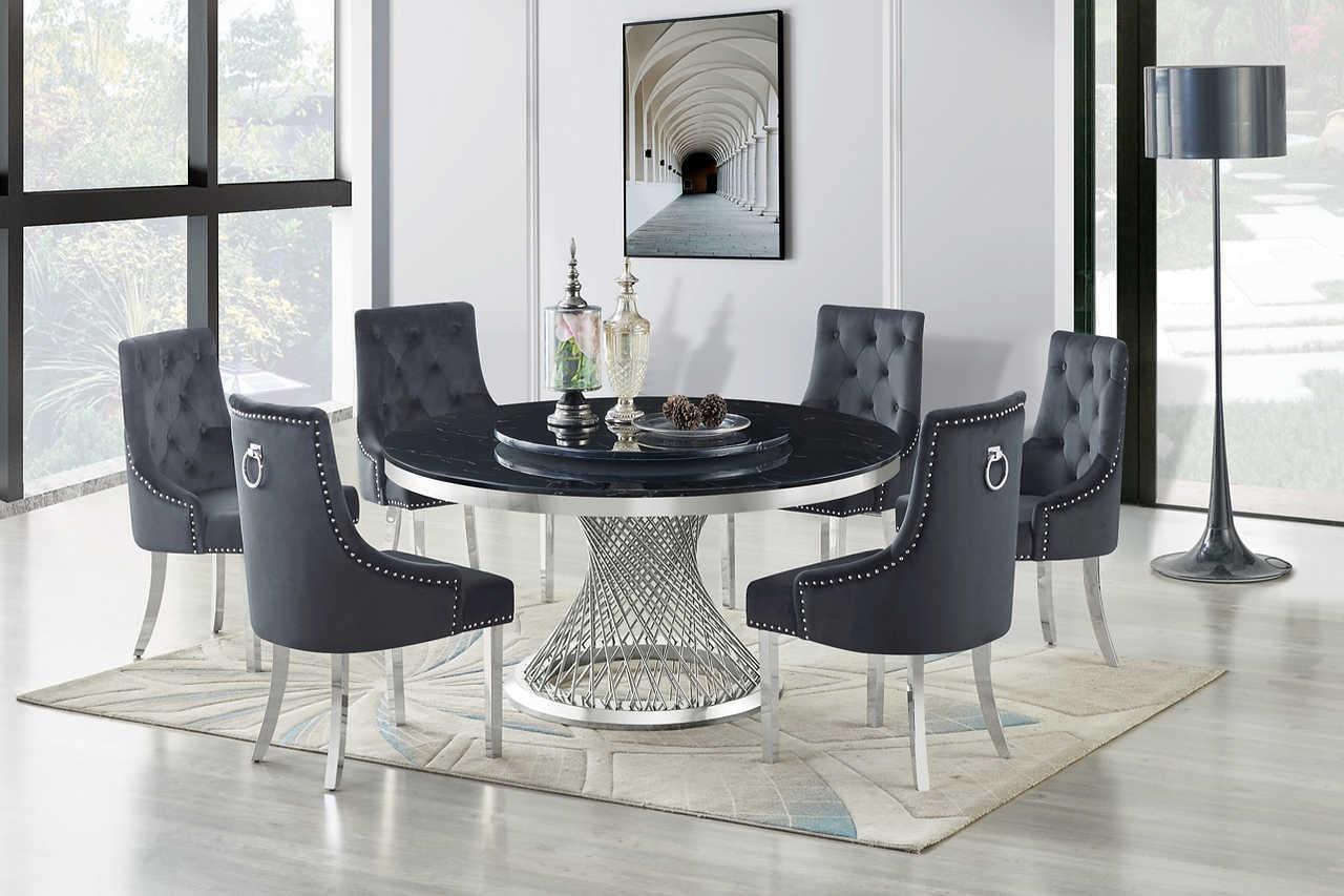 D605 Unico (Black/chrome) - Ella Furniture